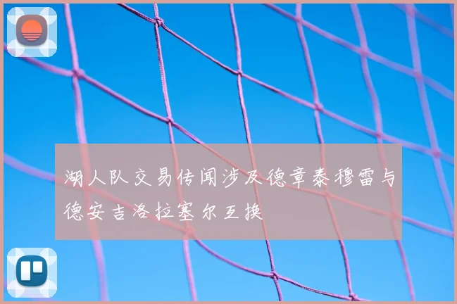 湖人队交易传闻涉及德章泰穆雷与德安吉洛拉塞尔互换